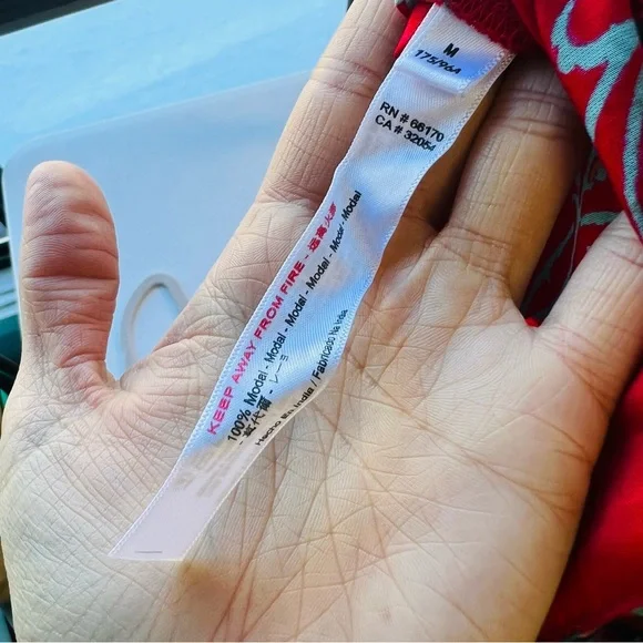 Anthropologie Red Floral Marina Sleep Jumpsuit Romper Medium - Picture 12 of 14